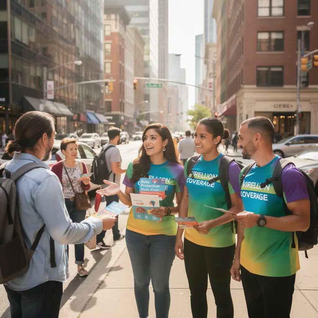 Ilustracja przedstawiająca proces składania wniosku o odszkodowanie na telefonie, symbolizująca szybkość i łatwość obsługi.