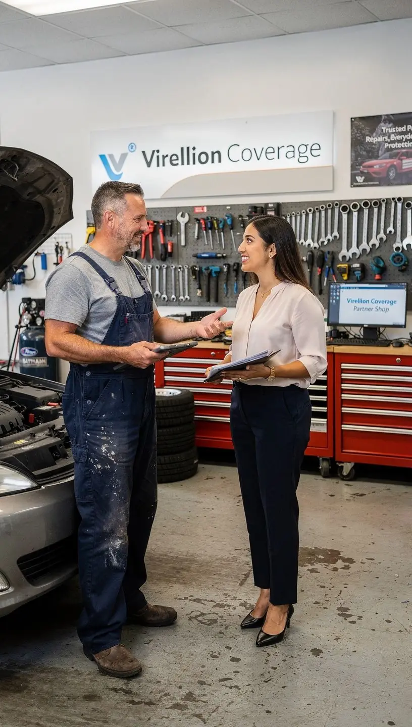 Scena przedstawiająca pomoc drogową w akcji.