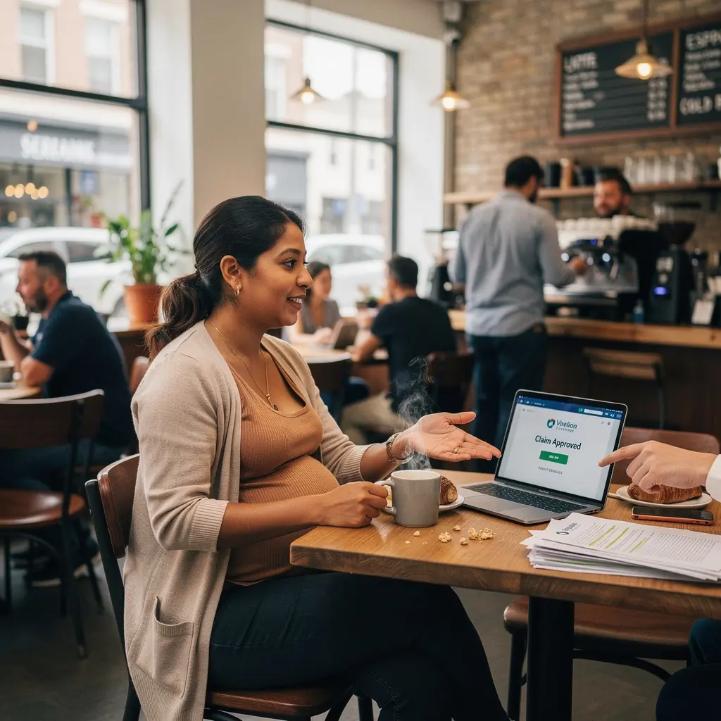 Samochód holowany na drodze przez lawetę w trakcie awarii.